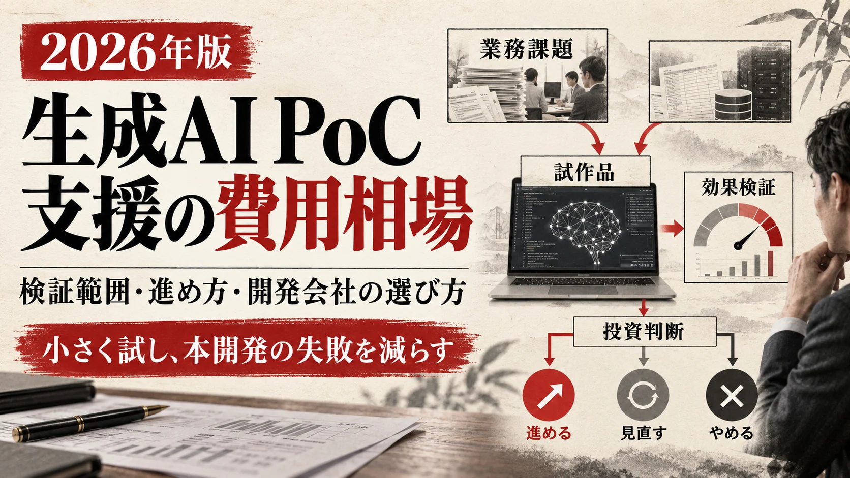 生成AI PoC支援の費用相場と進め方