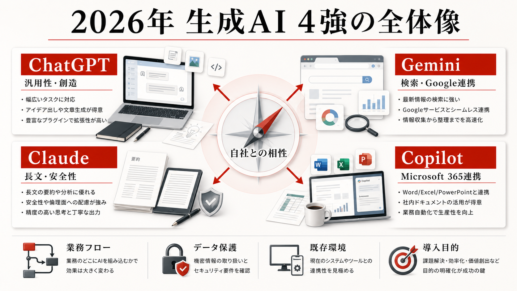 2026年の主要ツール全体像を整理した図解（達人ラボ）
