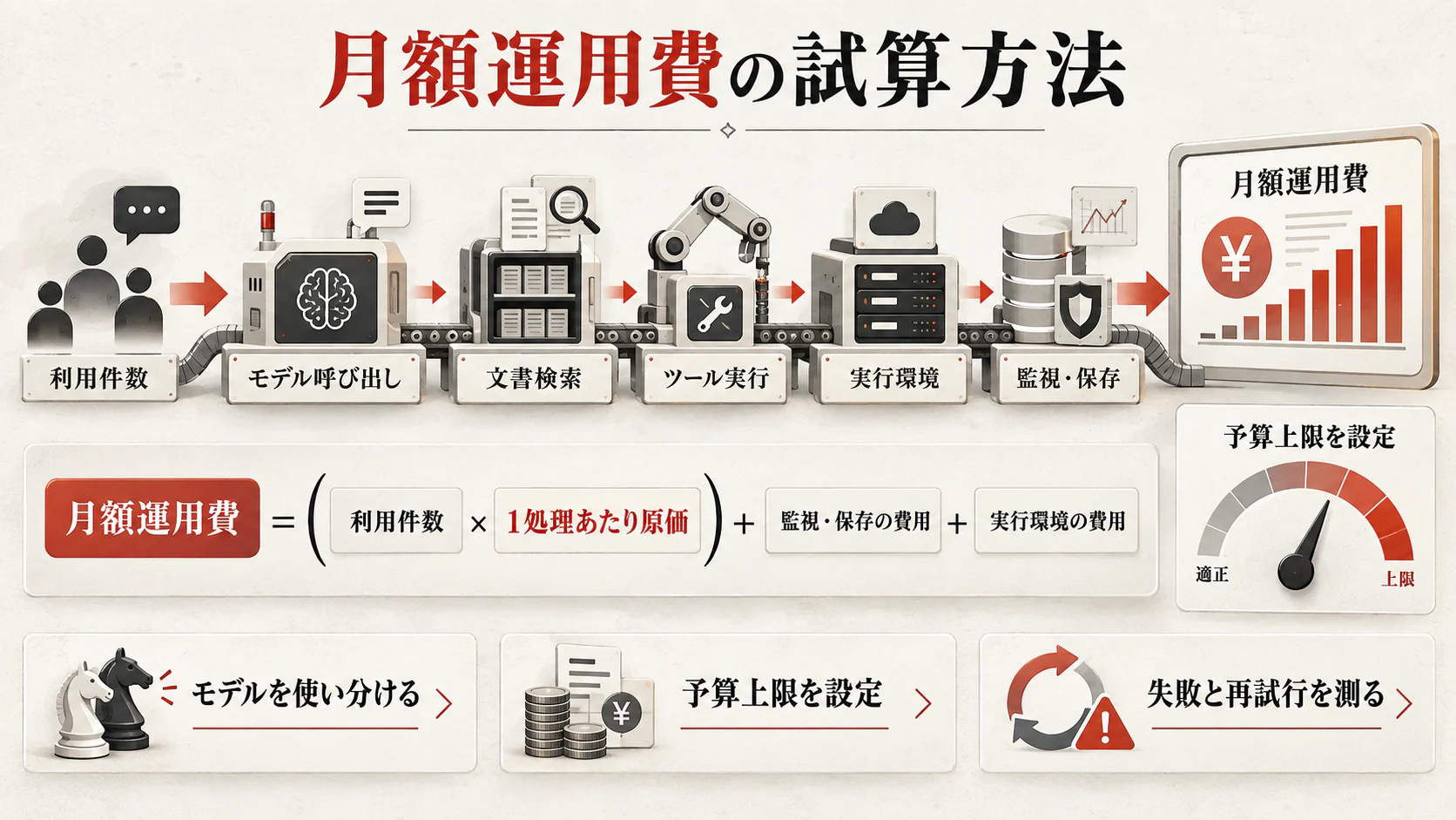 月額運用費とAPI料金の試算方法の図解｜達人ラボ