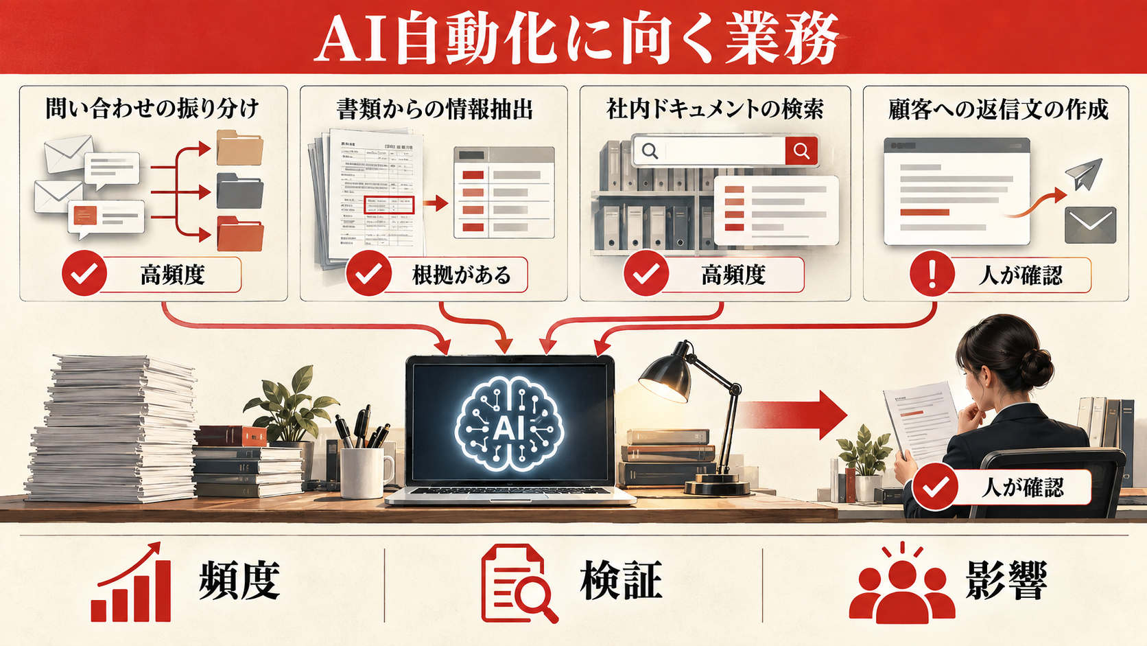 自動化に向く業務と向かない業務をどう分けるかの図解|達人ラボ