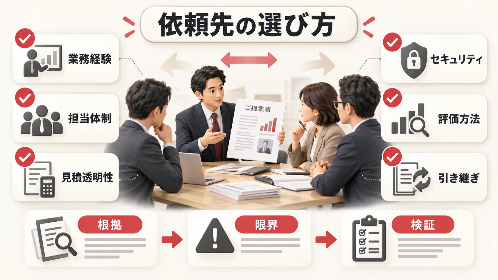 依頼先の選び方の図解|達人ラボ
