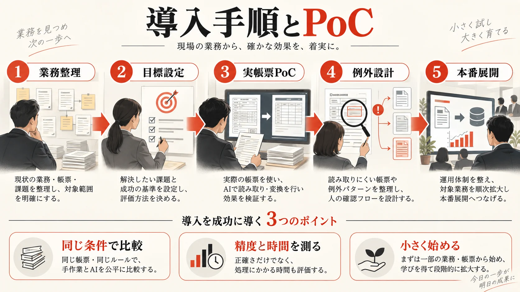 導入手順とPoCの進め方の図解｜達人ラボ