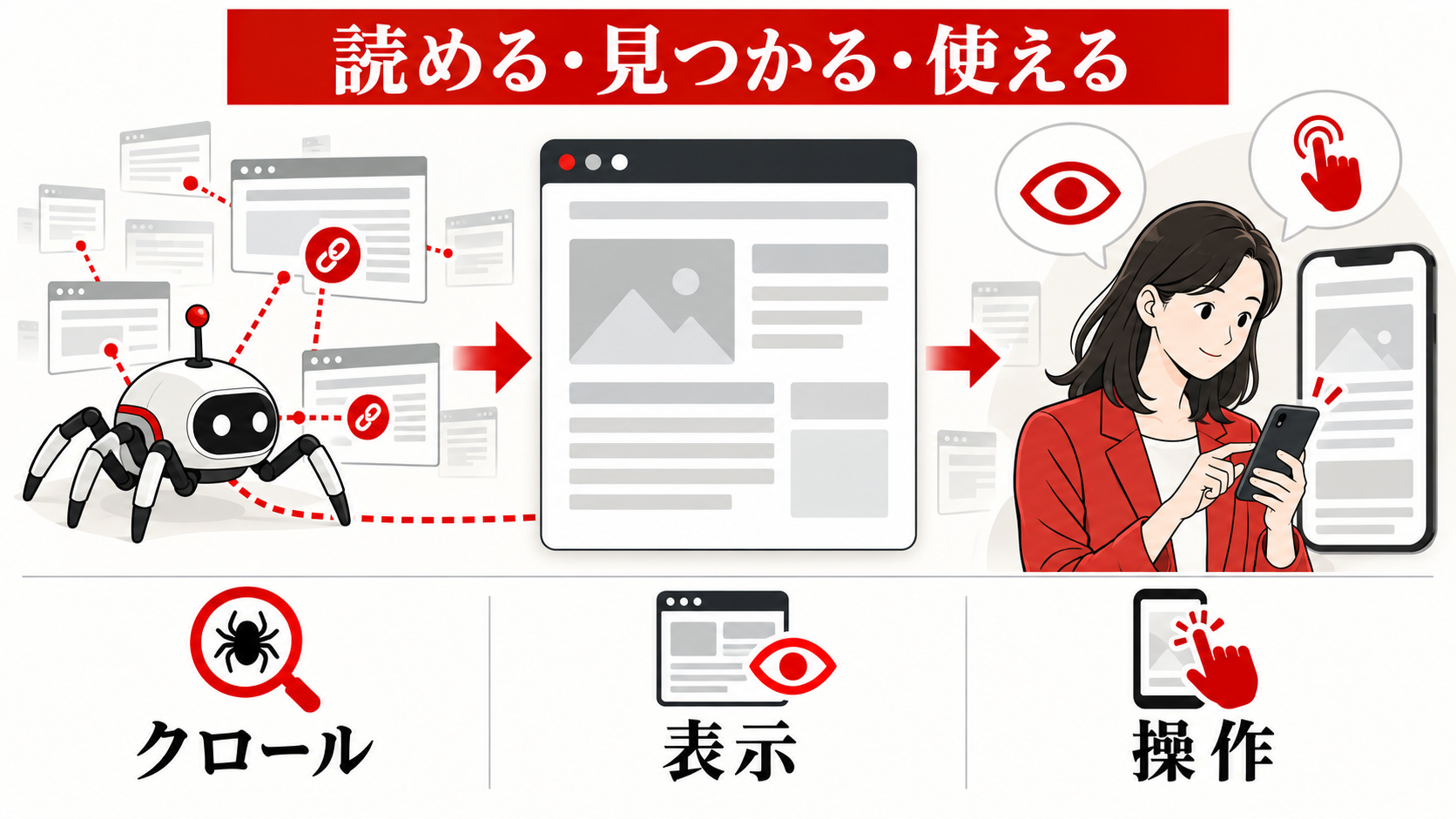 BtoB企業のSEO対策｜商談につながるキーワードと記事設計｜technical-seoの図解