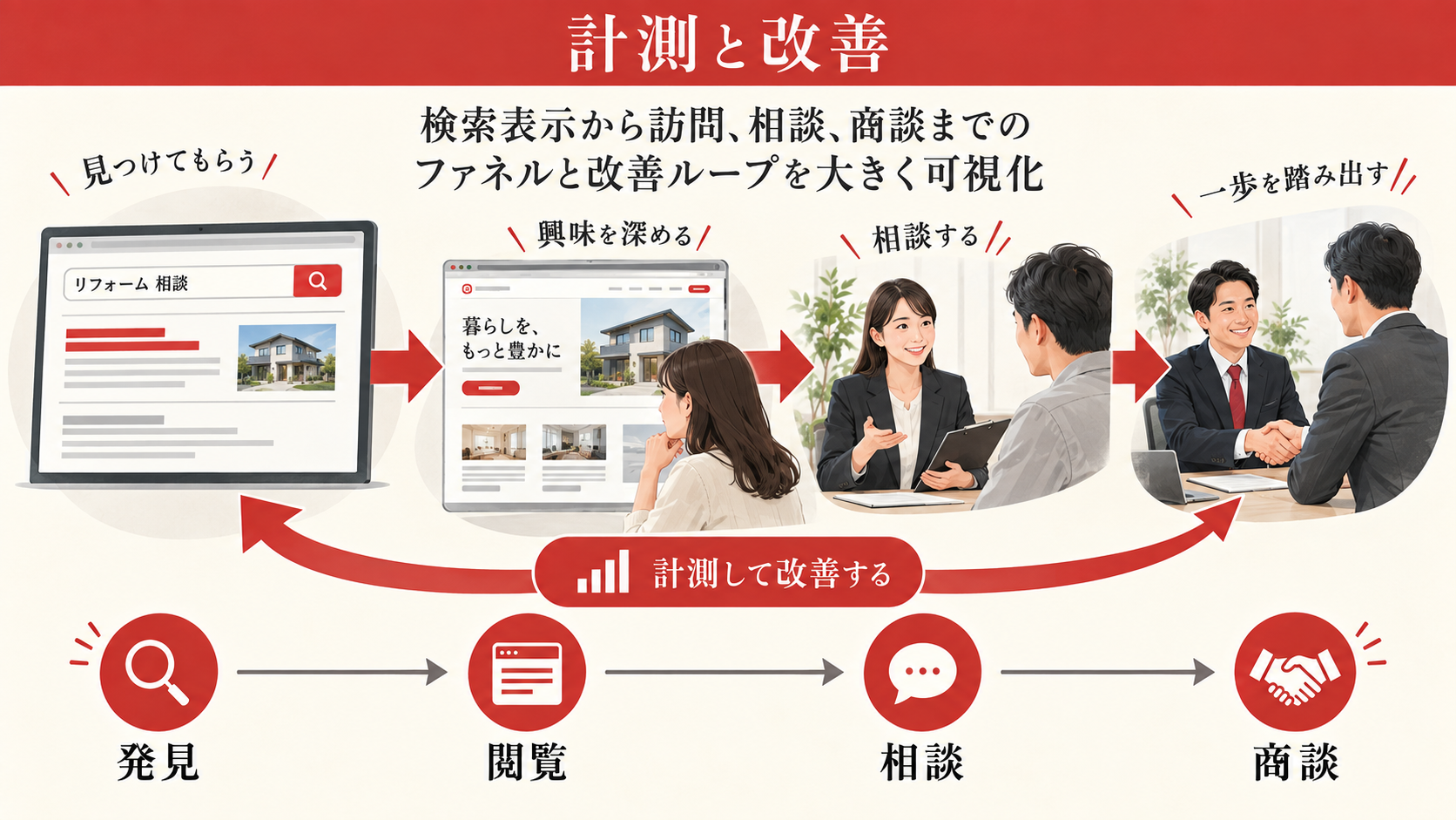 計測設計と公開後の改善計画を要件に入れるの図解｜達人ラボ