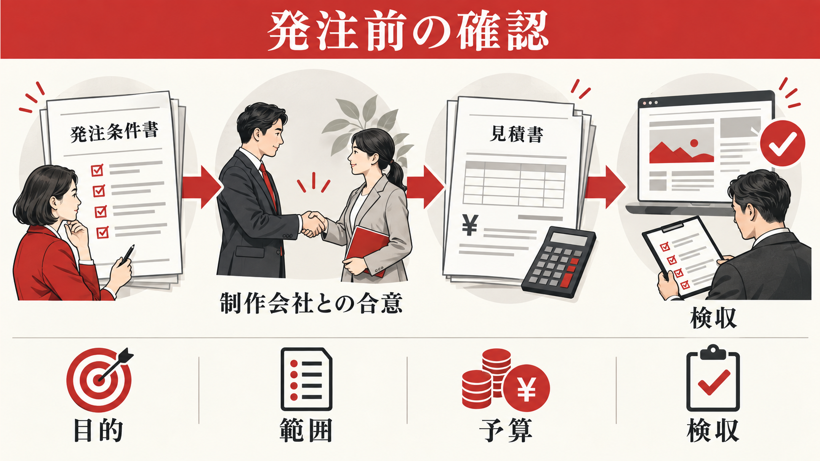 発注前チェックリストと制作会社への伝え方の図解｜達人ラボ