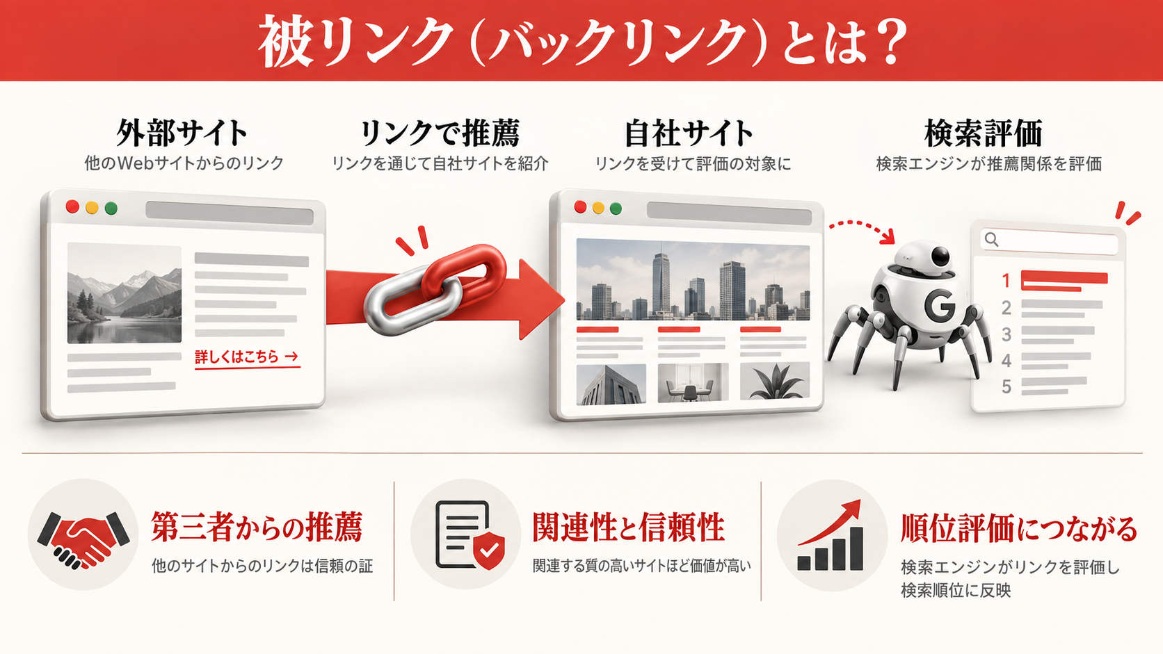 被リンク(バックリンク)とは?基本の定義と仕組みの図解(達人ラボ)