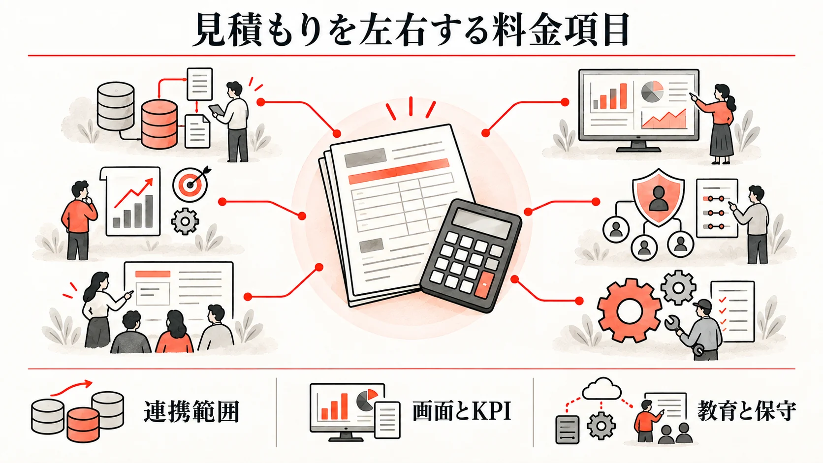 見積もりを左右する料金項目の図解｜達人ラボ