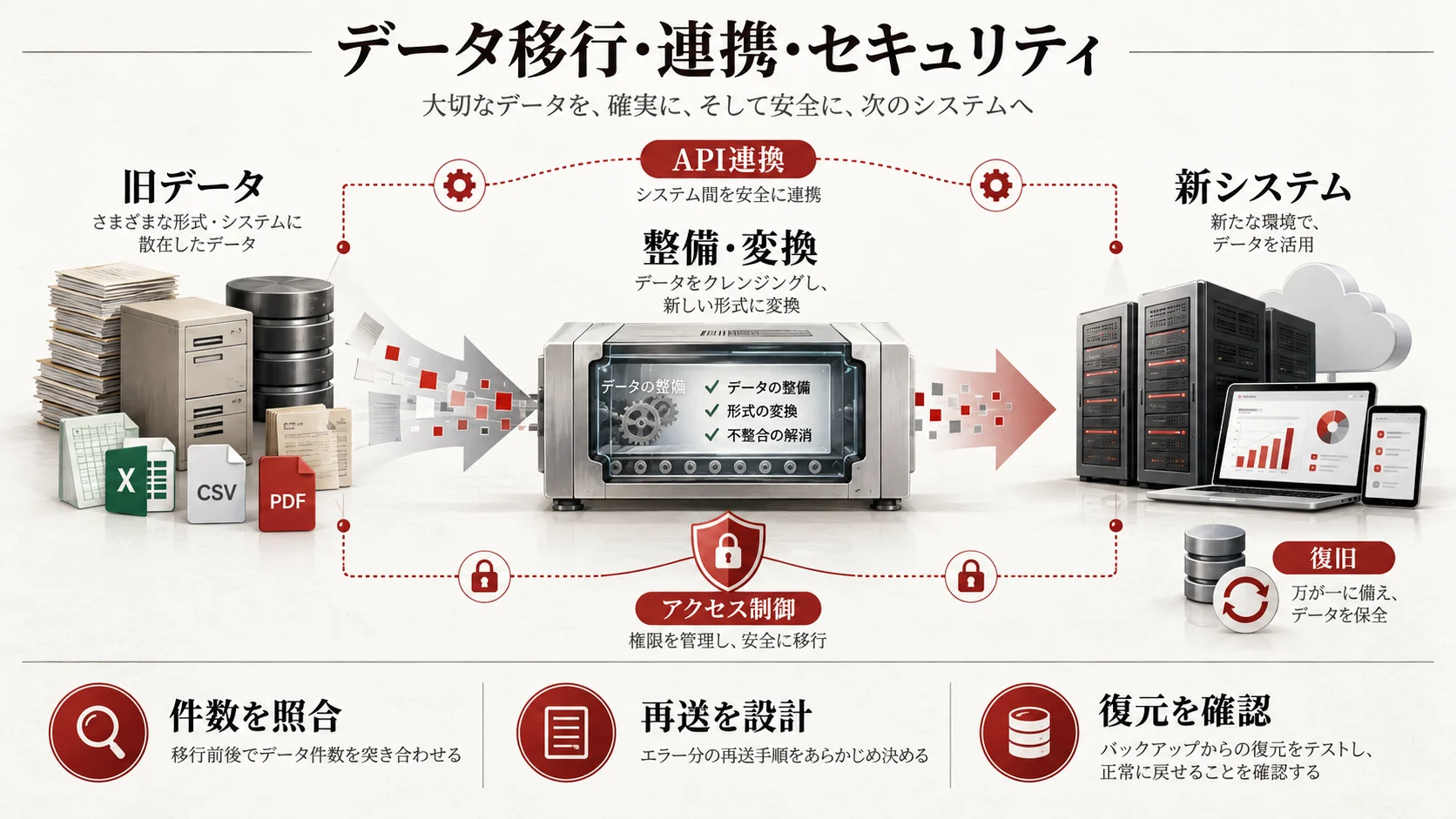 データ移行・連携・セキュリティの費用の図解|達人ラボ