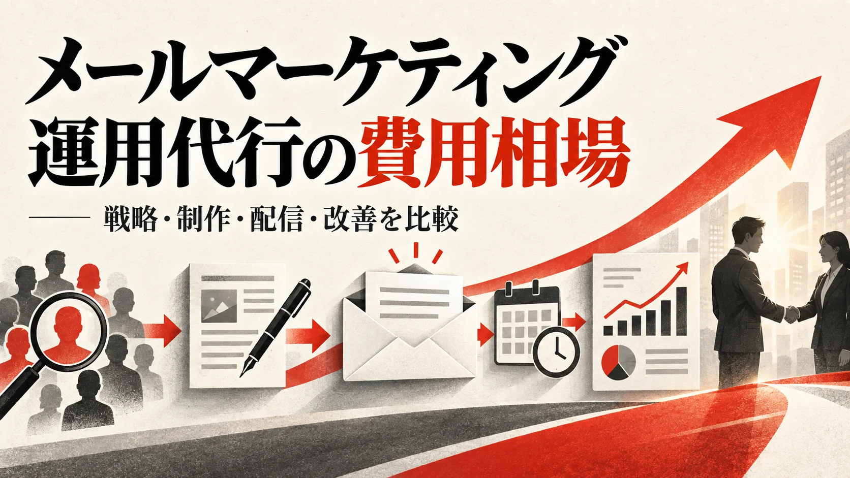 メールマーケティング運用代行の費用相場｜支援内容・料金・会社の選び方【2026年版】｜アイキャッチ