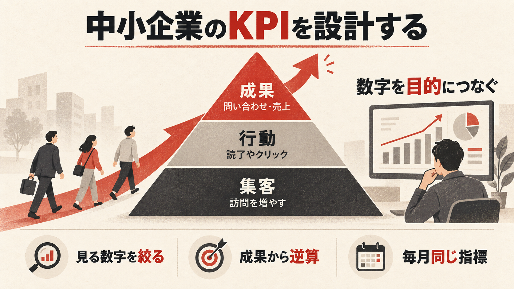 中小企業がGA4で見るべきKPIを整理した図解(達人ラボ)