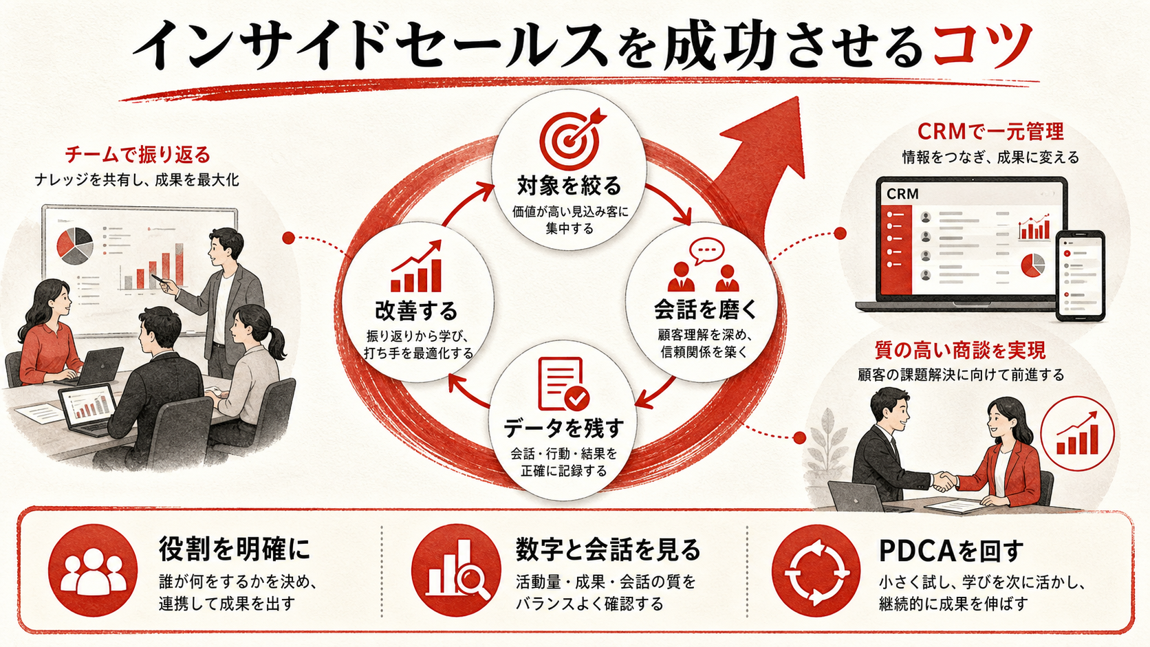 インサイドセールスを成功させるコツを示すチェックリスト(達人ラボ)