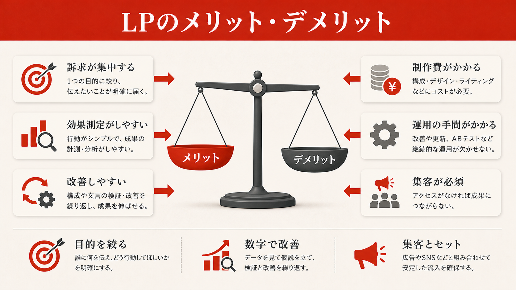 LPのメリット・デメリット