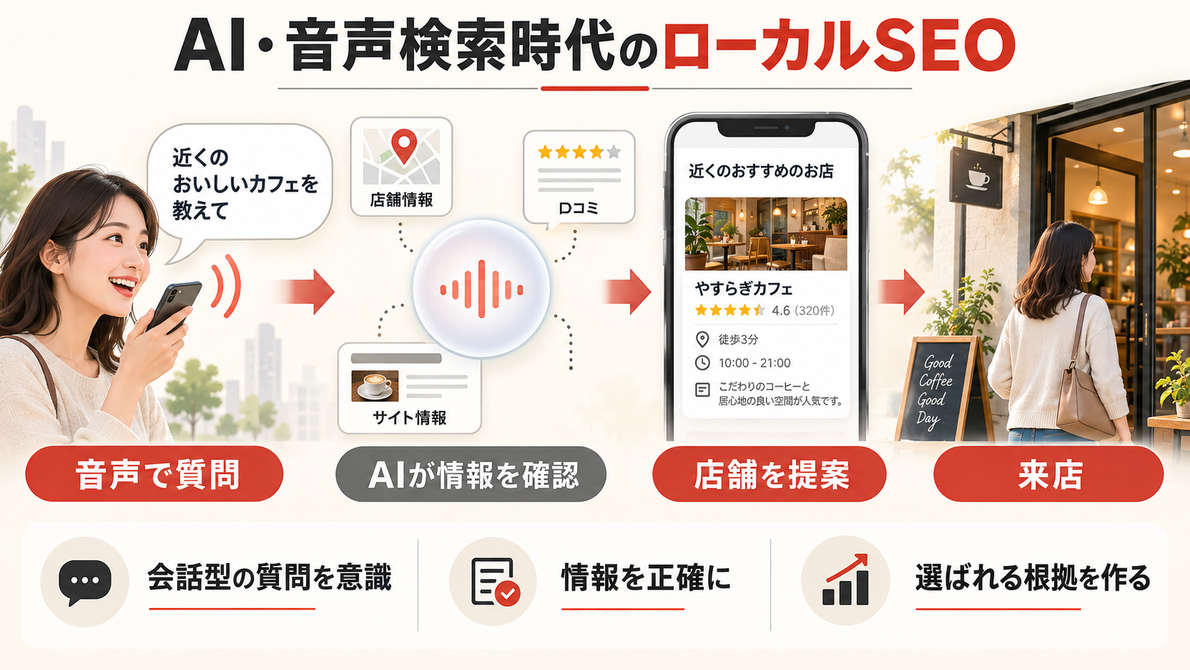 AI検索・音声検索時代のローカルSEOを整理した図解（達人ラボ）