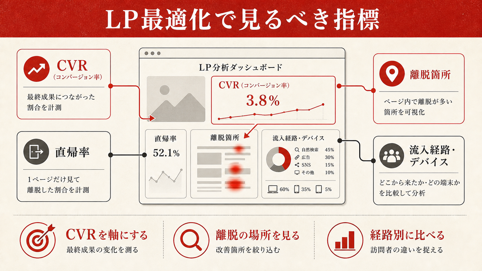 LP最適化で見るべき指標を示すチェックリスト（達人ラボ）
