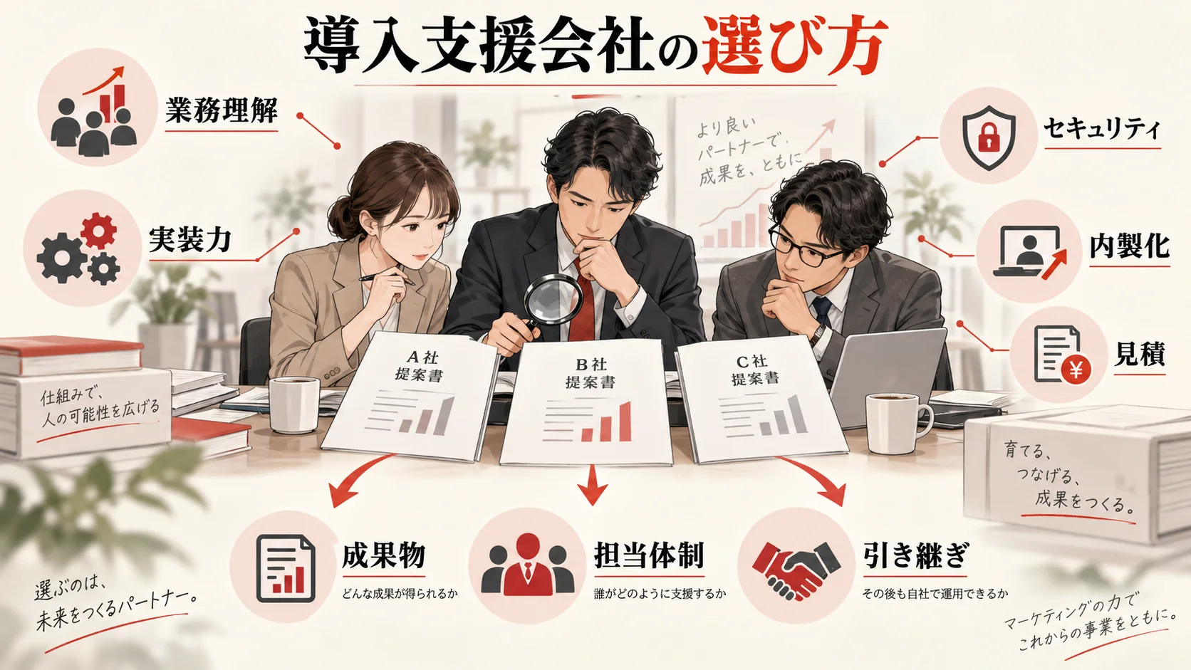 依頼先の選び方の図解｜達人ラボ
