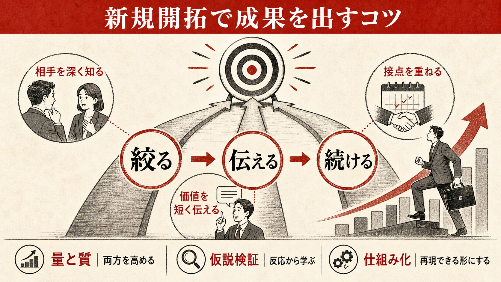 新規開拓で成果を出すコツを示すチェックリスト(達人ラボ)