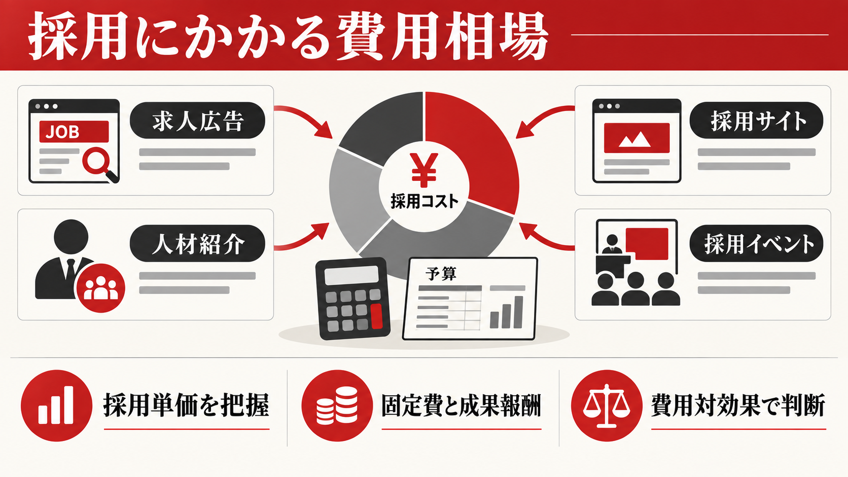 採用にかかる費用相場