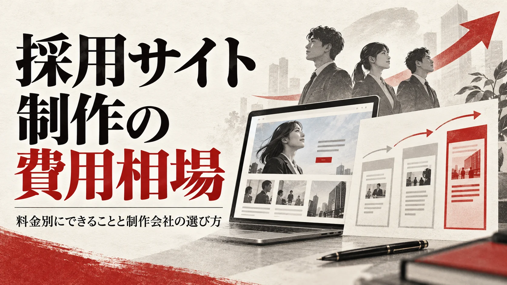 採用サイト制作の費用相場｜料金別にできることと制作会社の選び方｜アイキャッチ