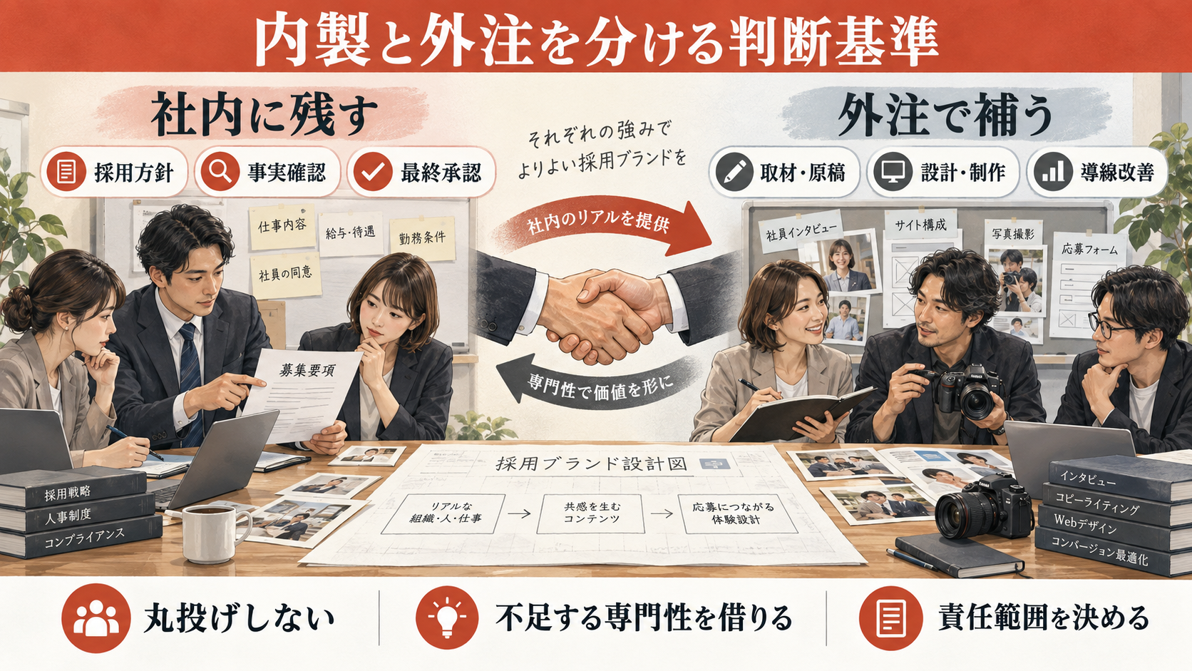 内製と外注を分ける判断基準の図解|達人ラボ
