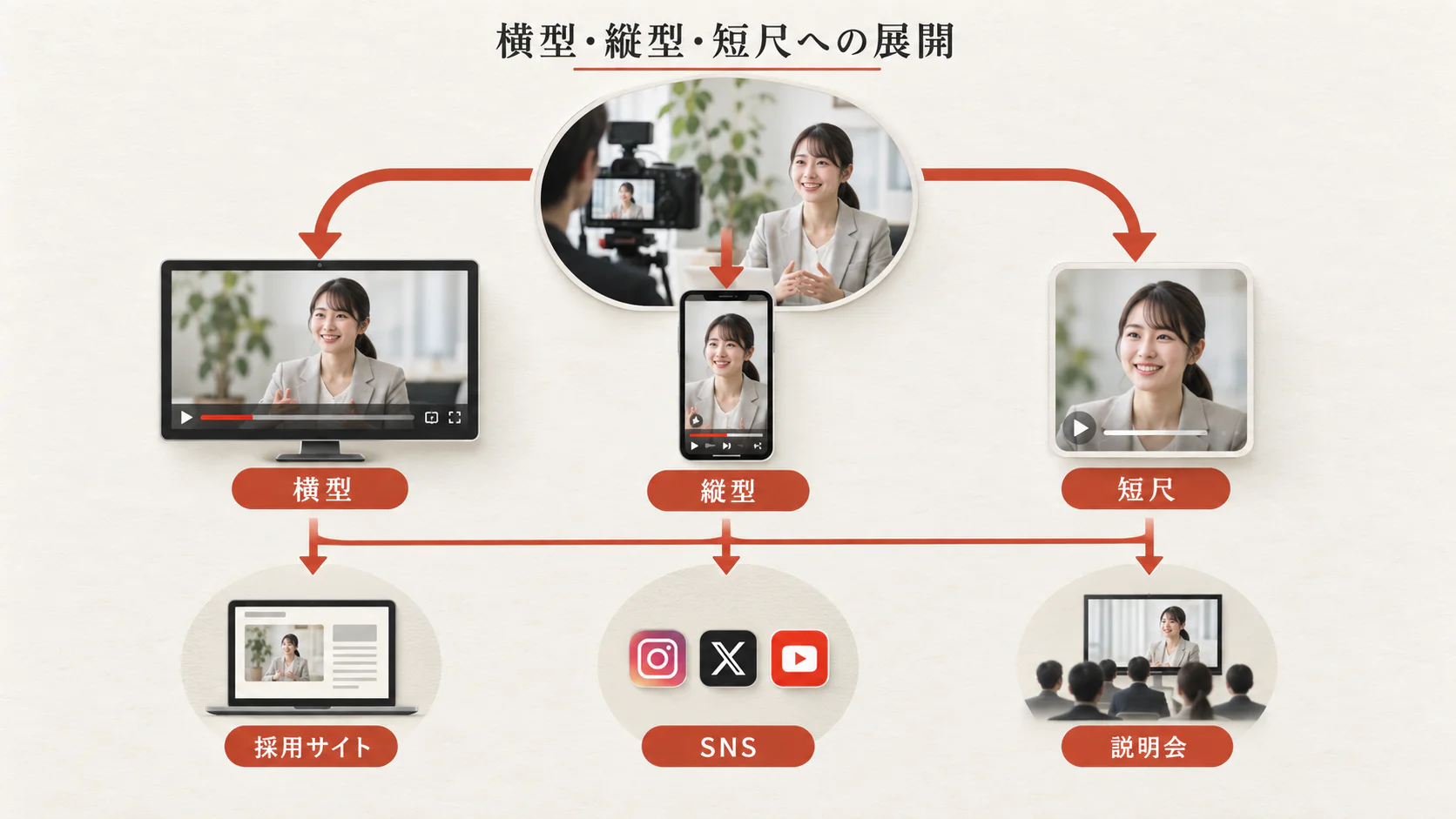 横型・縦型・短尺展開と二次利用の設計の図解|達人ラボ