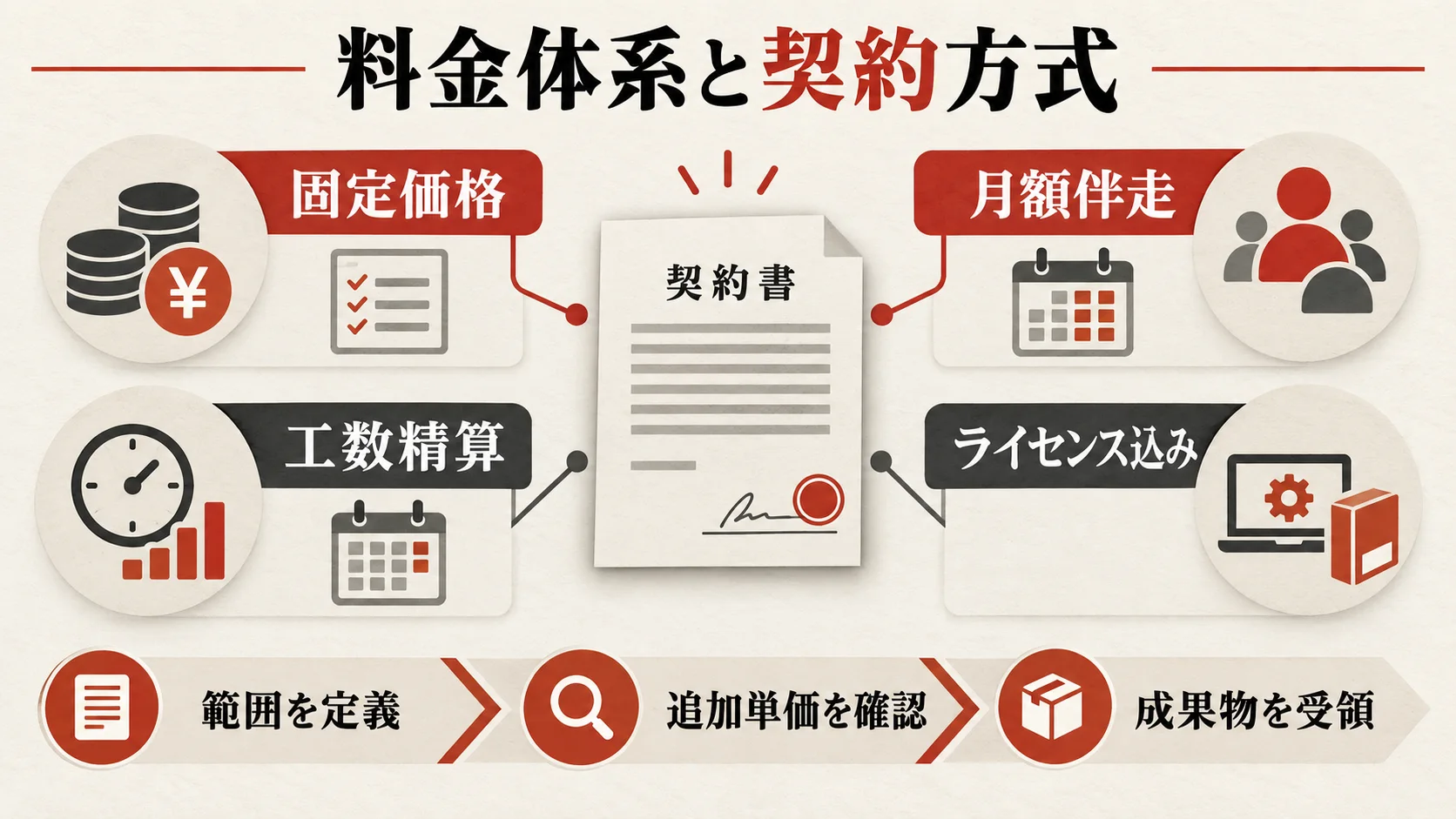 料金体系と契約方式の図解|達人ラボ