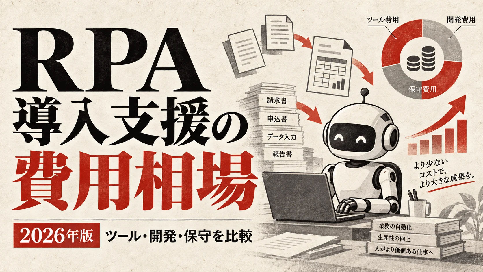RPA導入支援の費用相場|ツール料金・開発・運用保守を比較【2026年版】|アイキャッチ