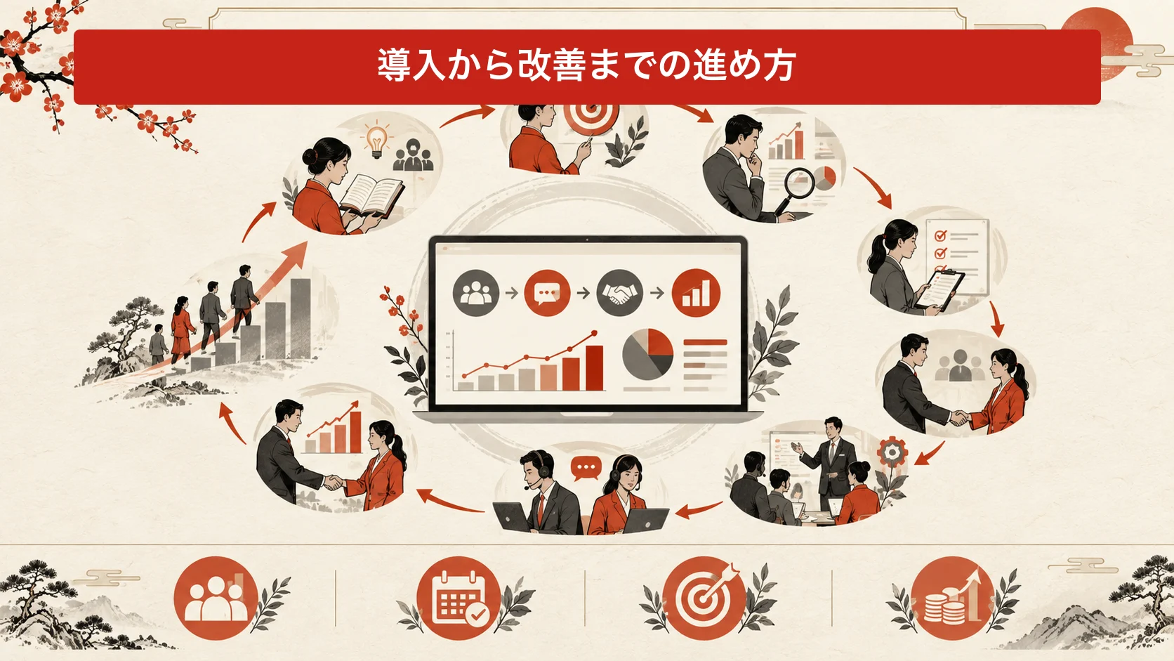 導入から改善までの進め方の図解|達人ラボ