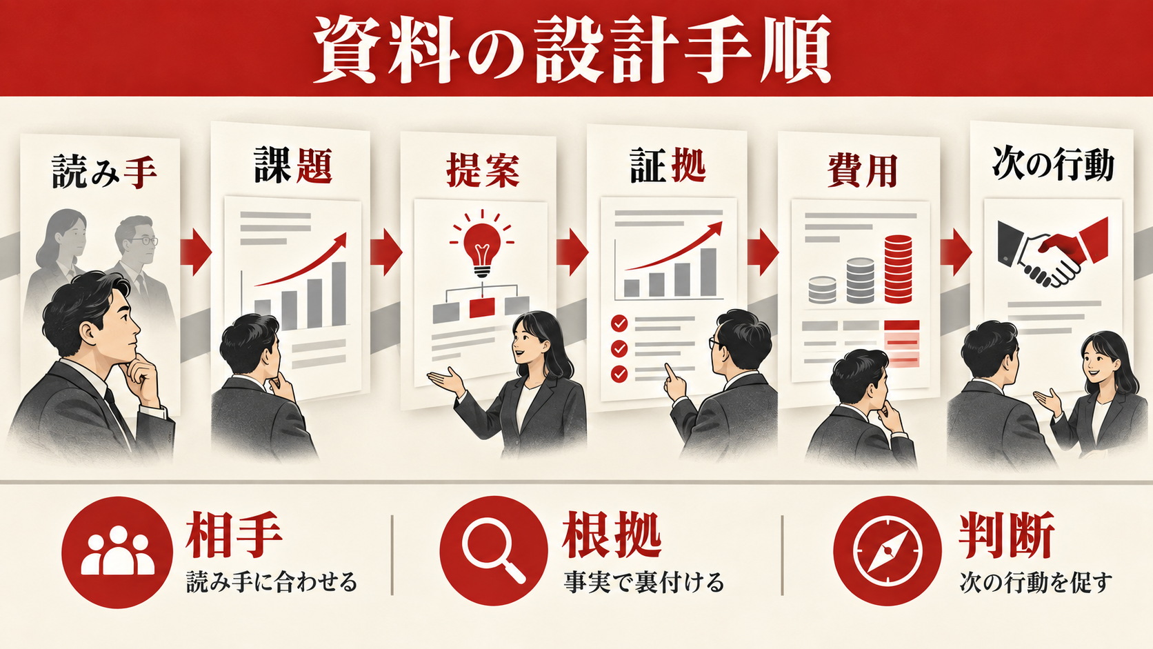 商談で使える資料の設計手順の図解｜達人ラボ