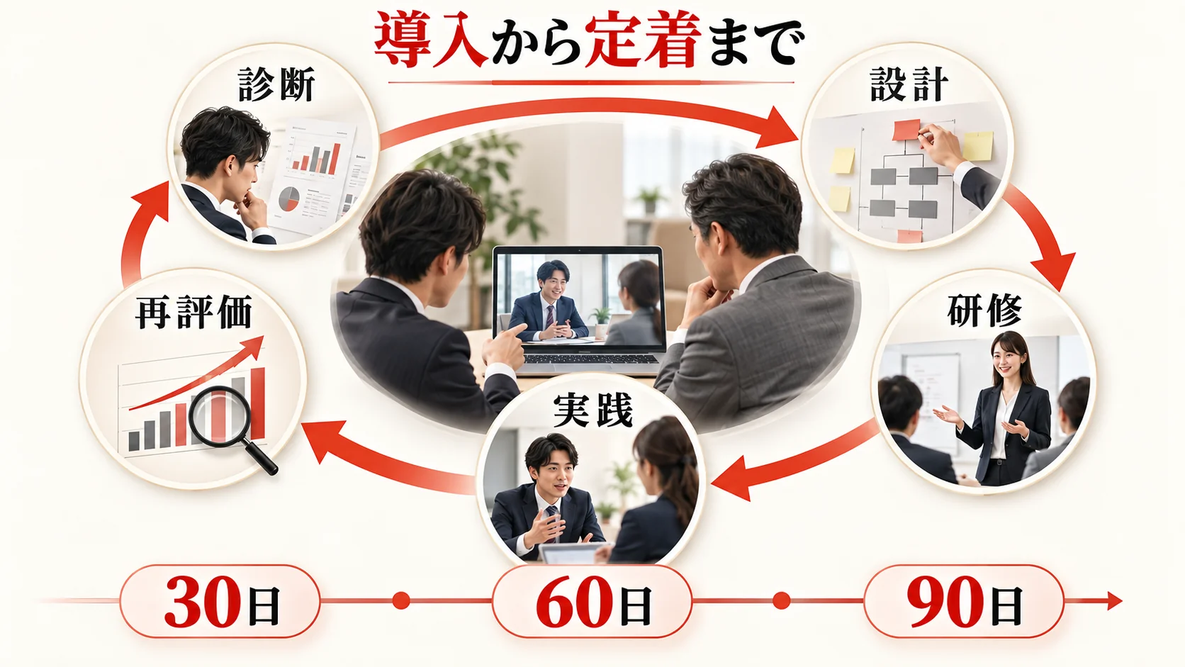 導入から定着までの進め方の図解｜達人ラボ