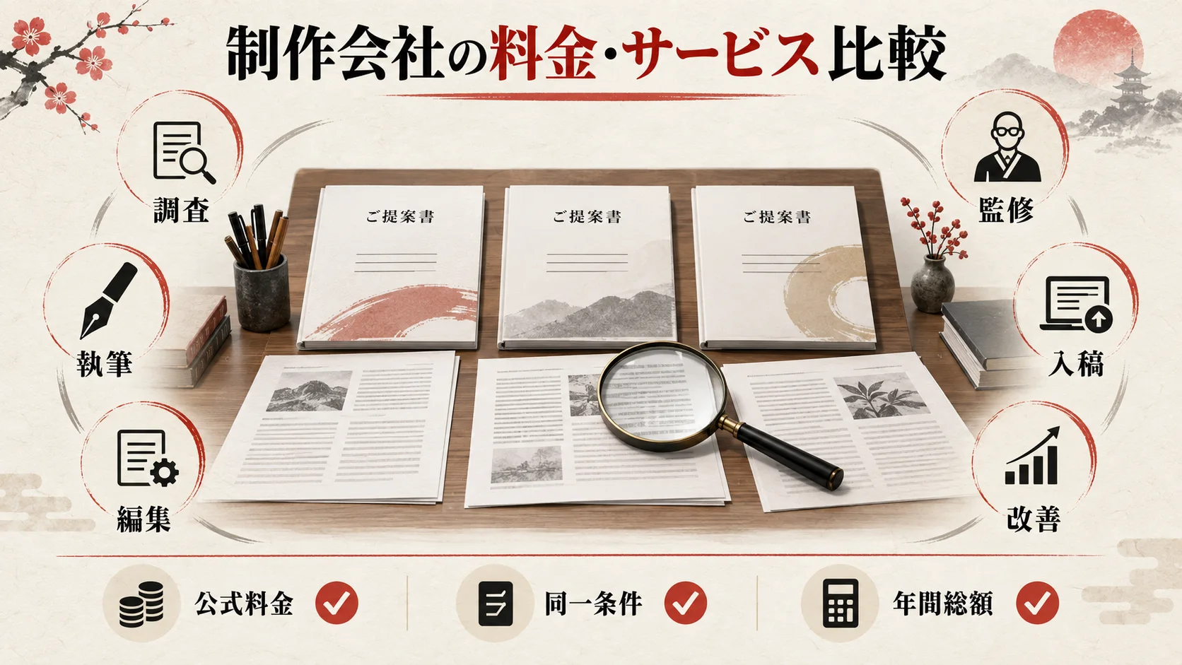 SEO記事制作会社の料金・サービス比較の図解｜達人ラボ