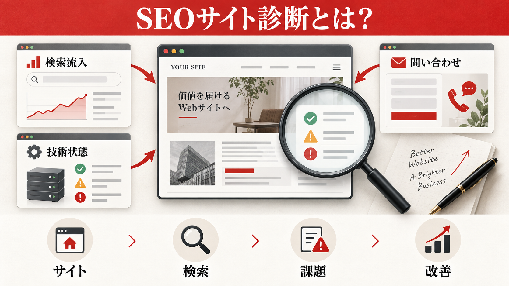 SEOサイト診断とは?成果につながる診断の定義の図解|達人ラボ