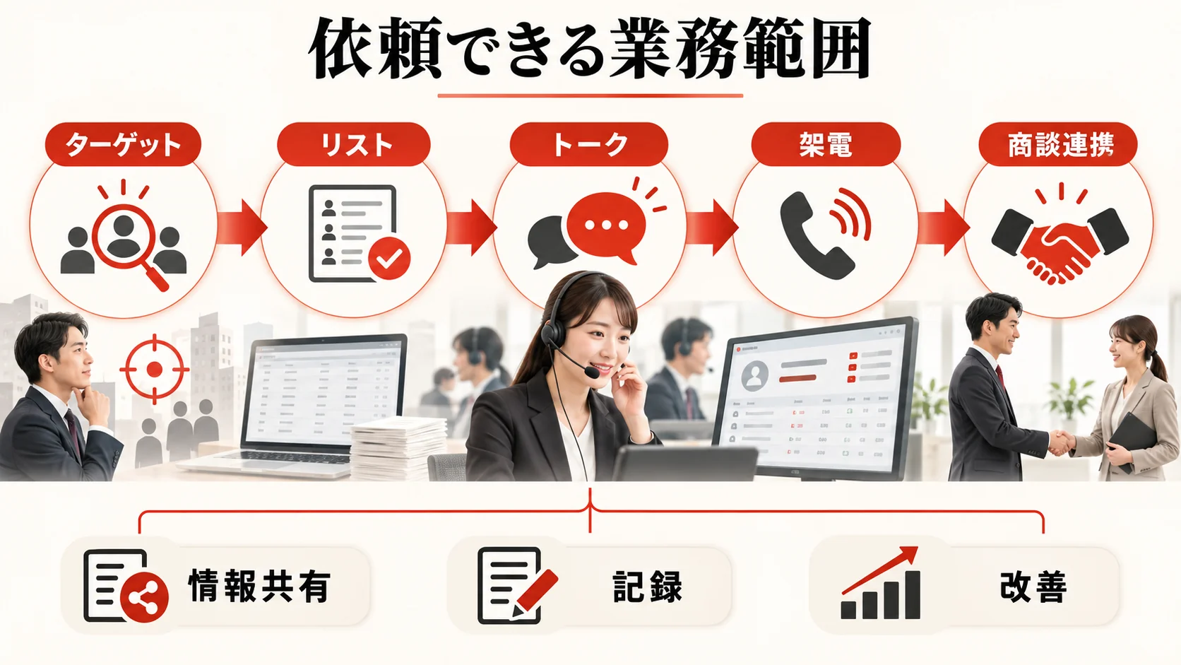 依頼できる業務範囲と開始前の準備の図解|達人ラボ