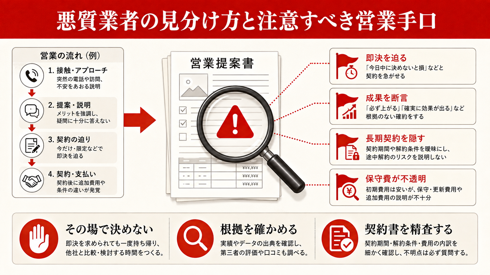 ホームページ制作でよくあるトラブル事例と回避策の図解(達人ラボ)