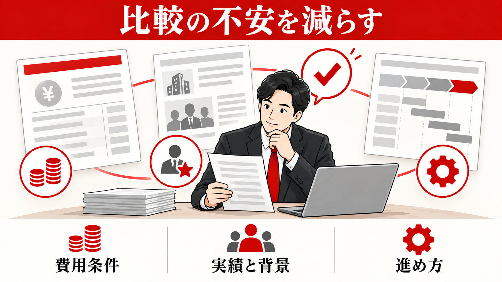 ホームページの問い合わせ率を上げる方法｜CVR改善チェックリスト｜trust-proofの図解