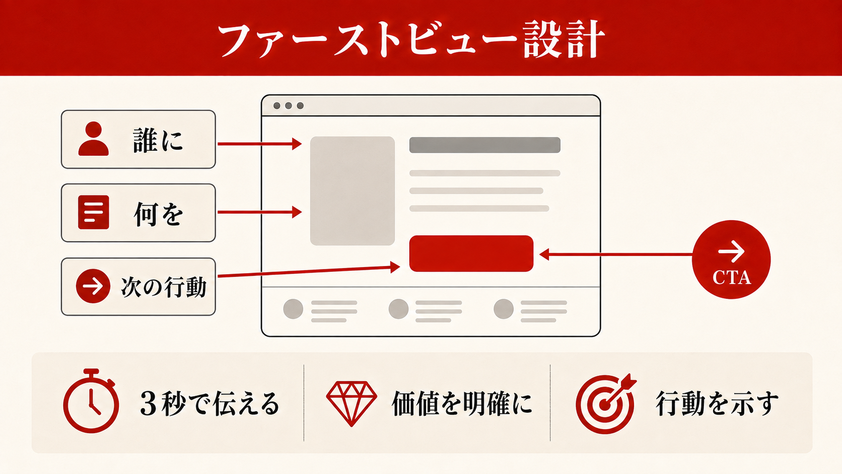 ホームページの写真選定基準を示す図解（達人ラボ）