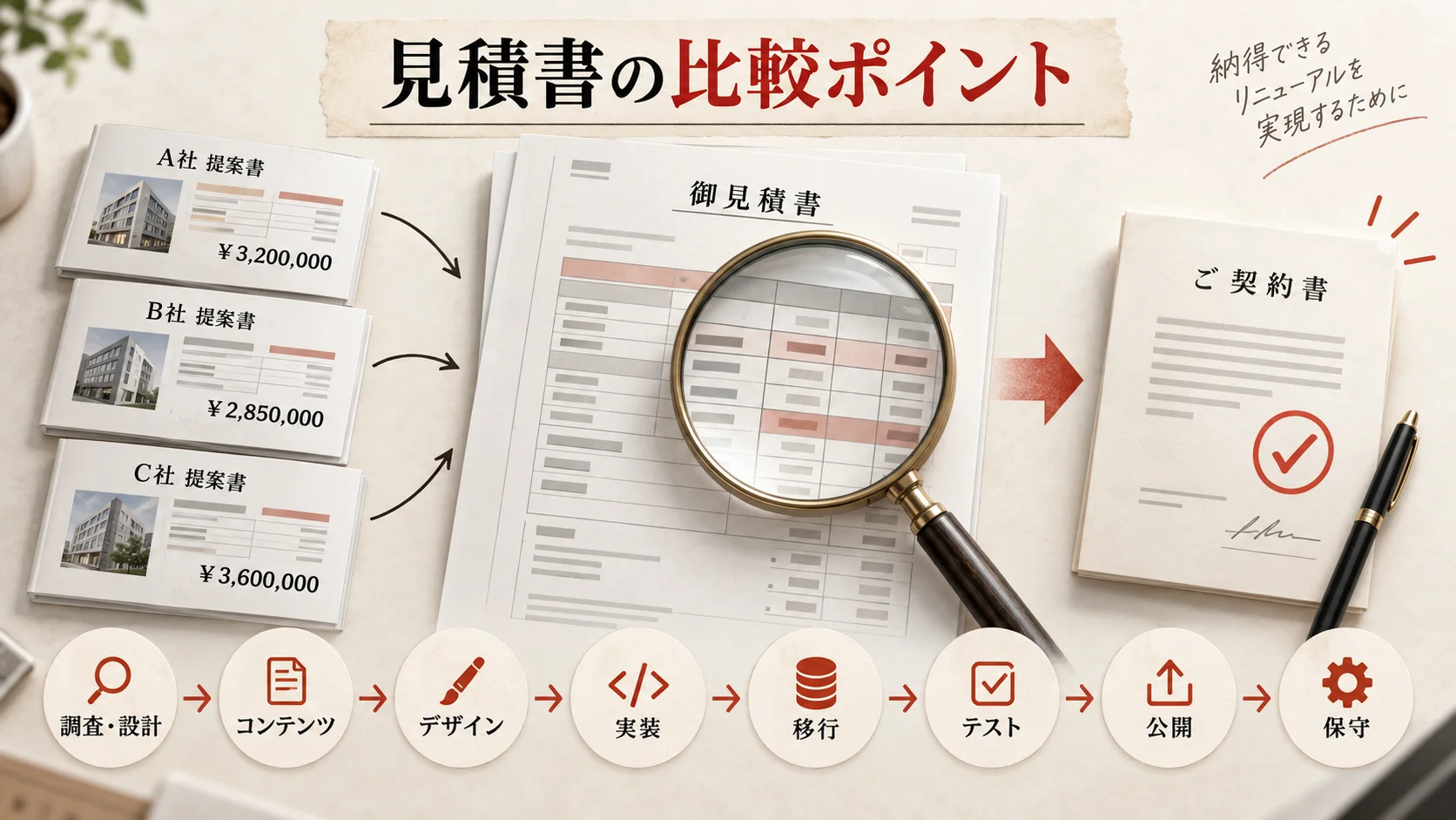 見積書で確認すべき項目の図解|達人ラボ