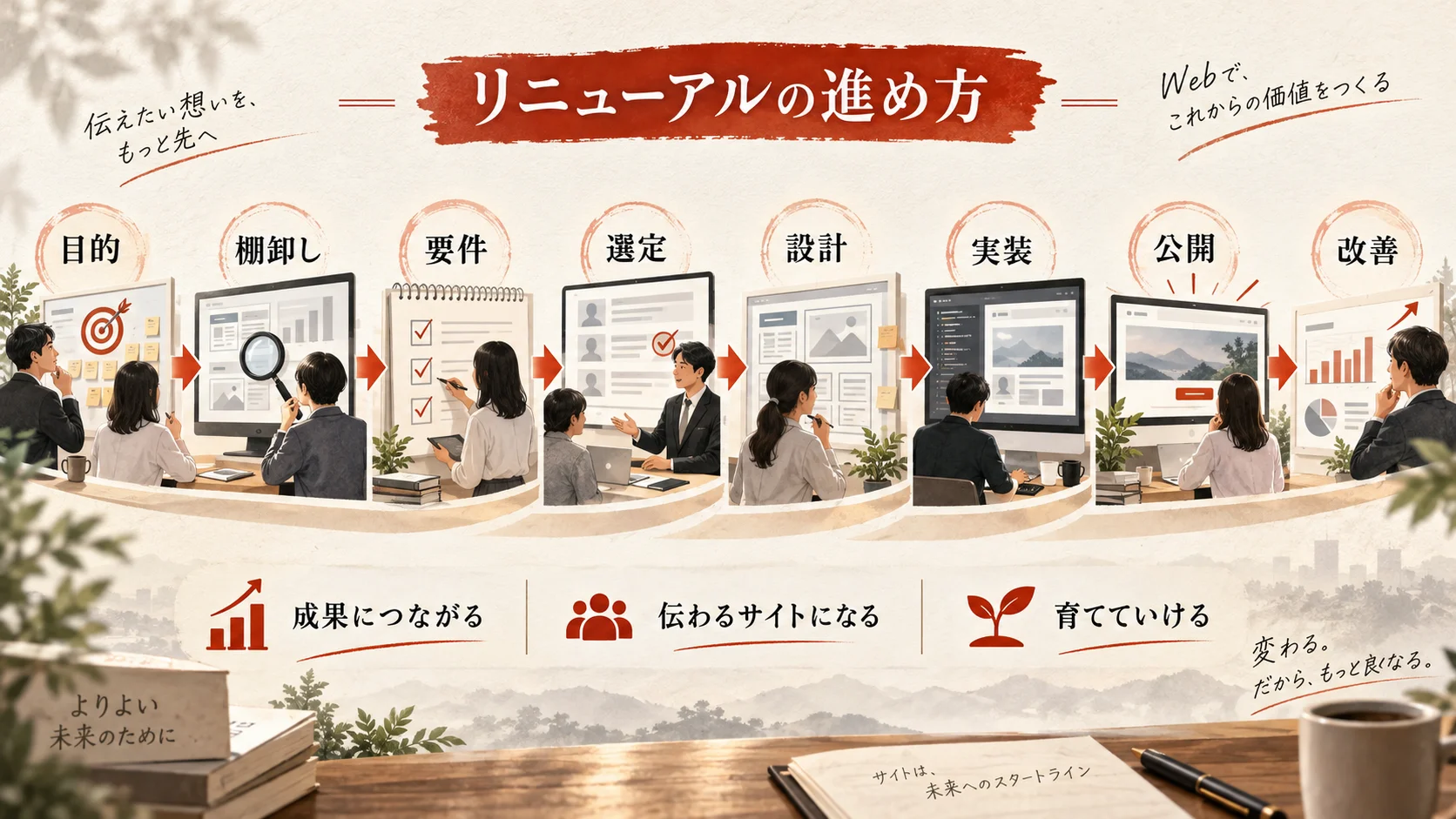 リニューアルを成功させる進め方の図解|達人ラボ