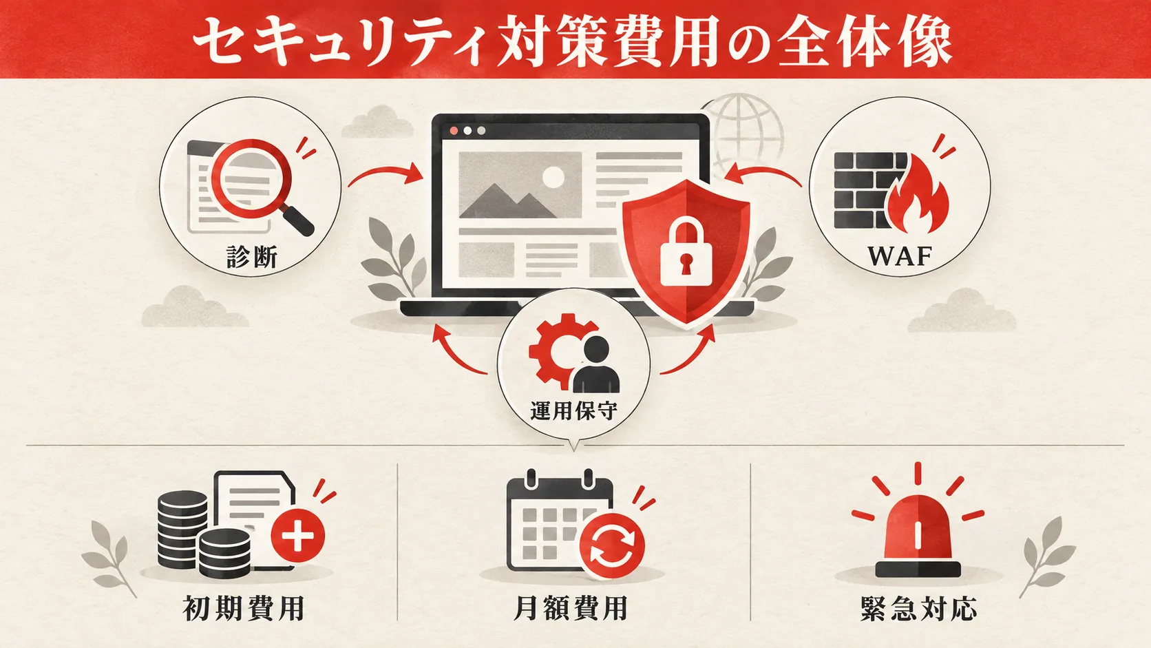 Webサイトのセキュリティ対策費用の全体像の図解|達人ラボ