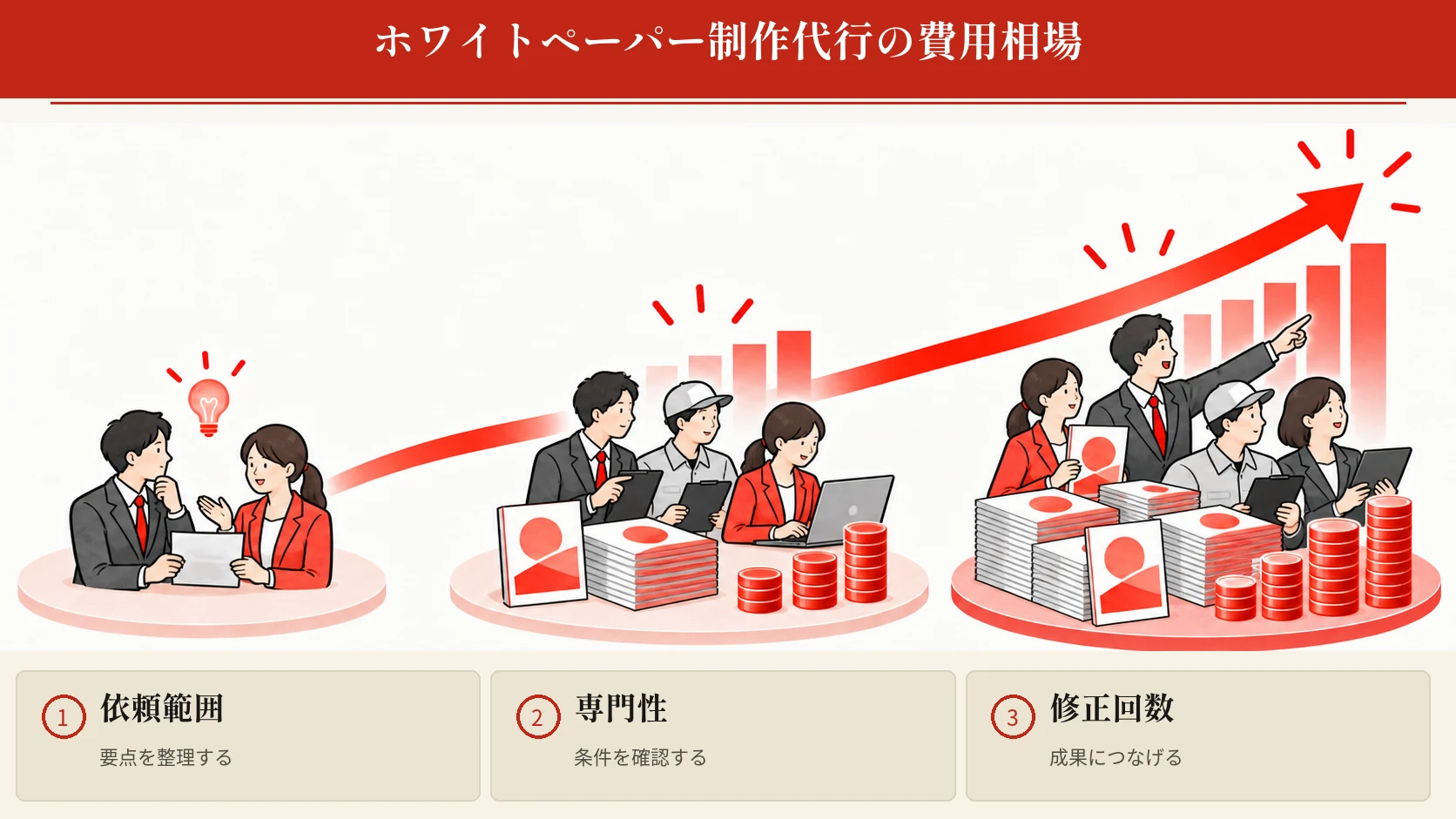 ホワイトペーパー制作代行の費用相場の図解|達人ラボ
