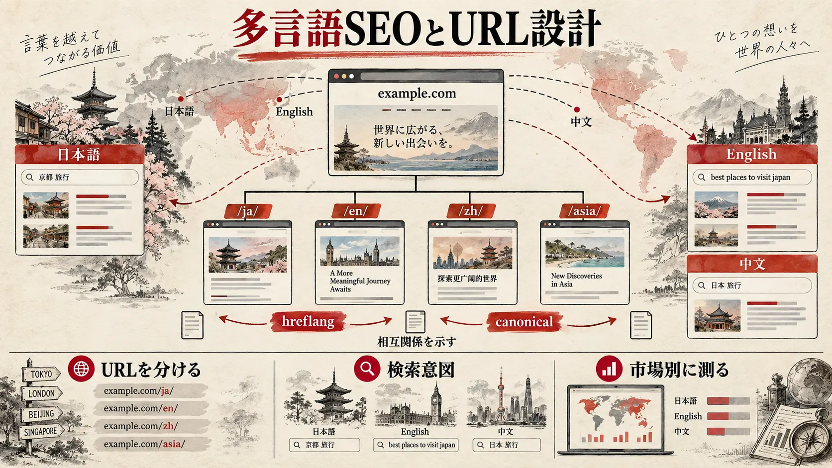 多言語SEOとURL設計の図解｜達人ラボ