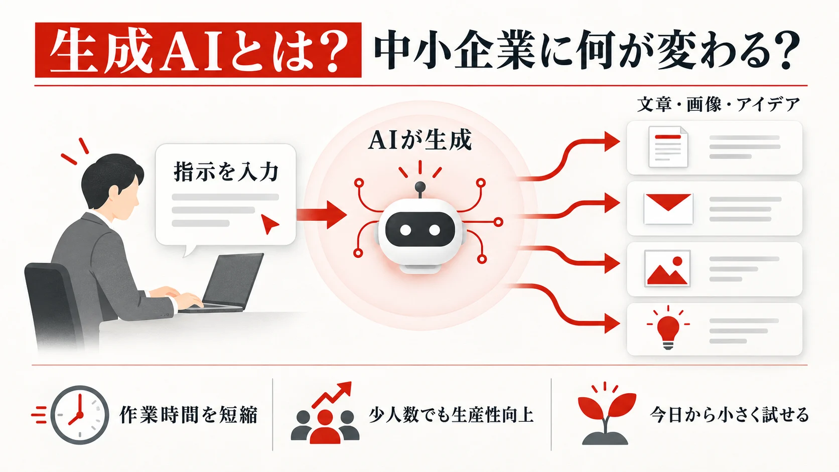 生成AIとは？中小企業にとって何が変わるのか