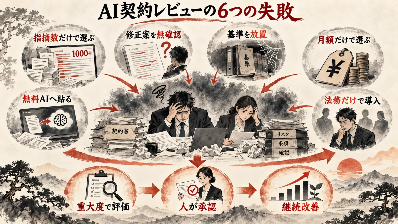 AI契約書レビュー導入の失敗例