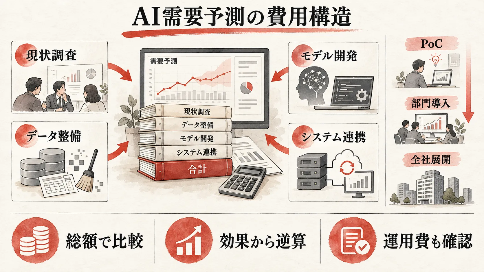 AI需要予測の導入費用と予算の考え方