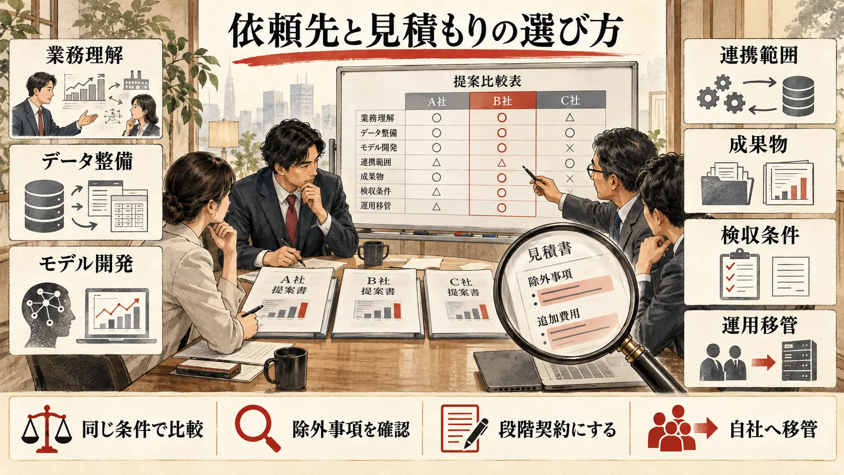 需要予測の依頼先と見積もりの選び方