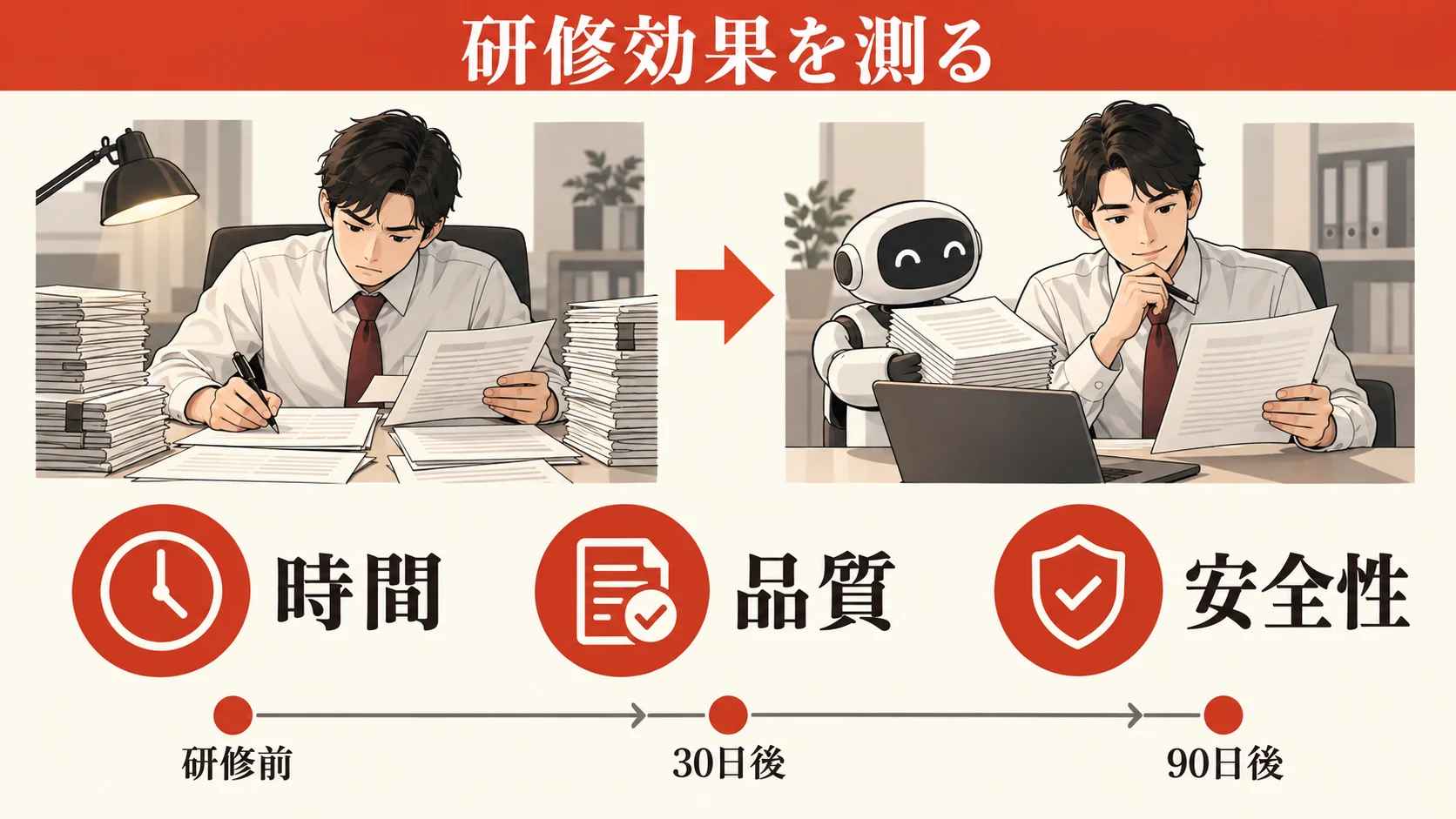 生成AI研修の効果測定