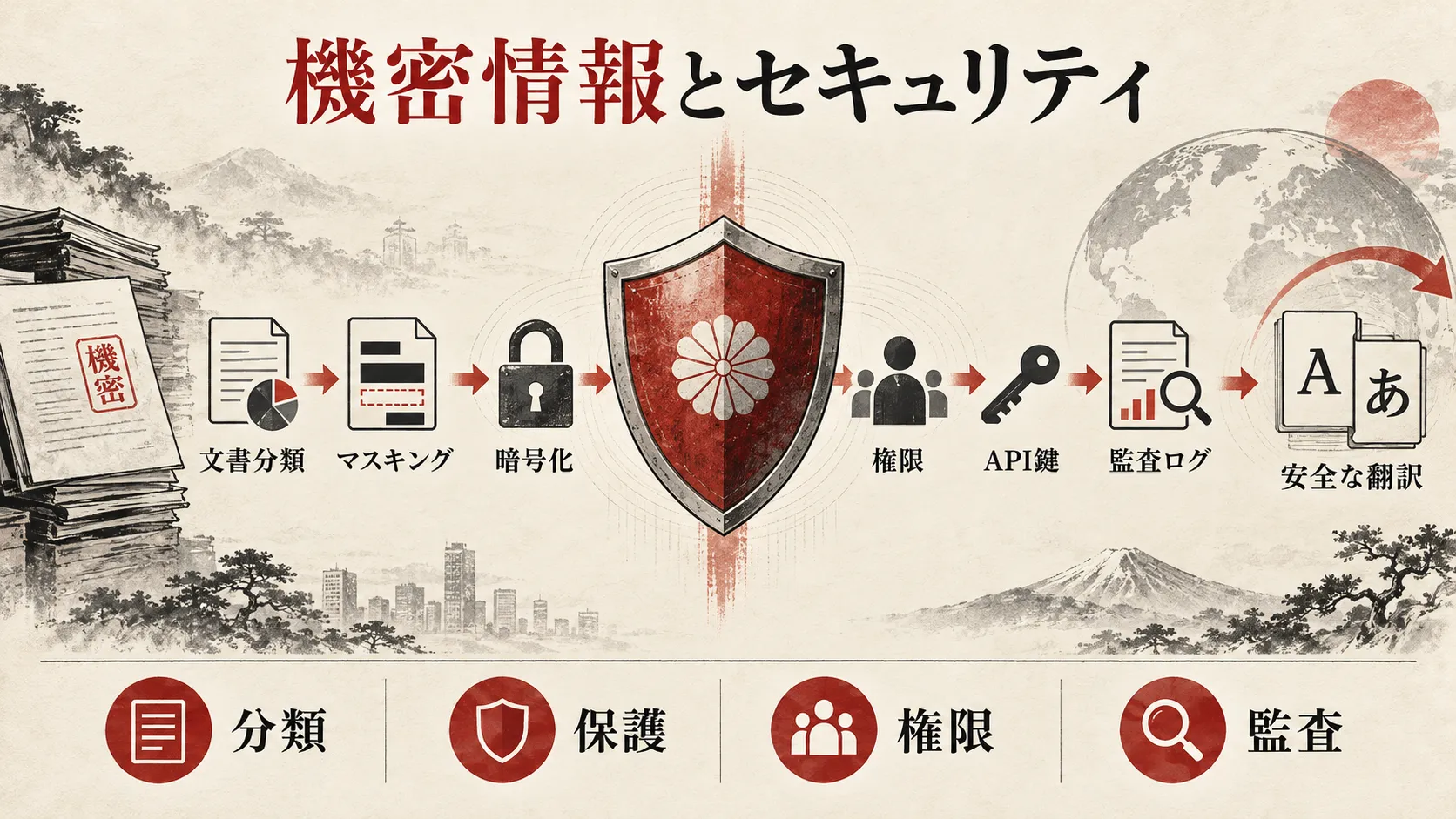AI翻訳の機密情報とセキュリティ