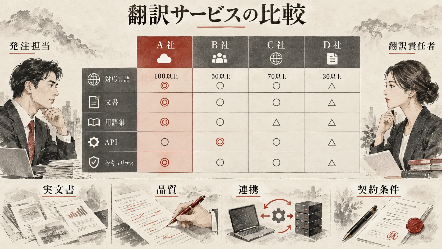AI翻訳サービスの比較
