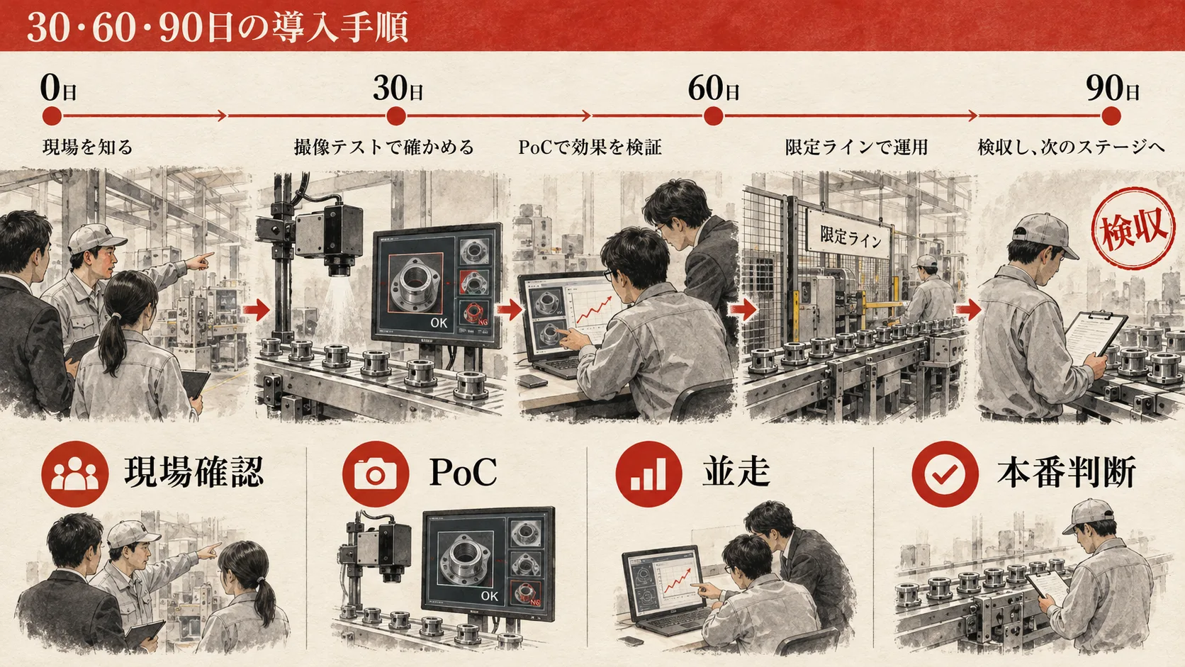 30日・60日・90日で進める導入手順