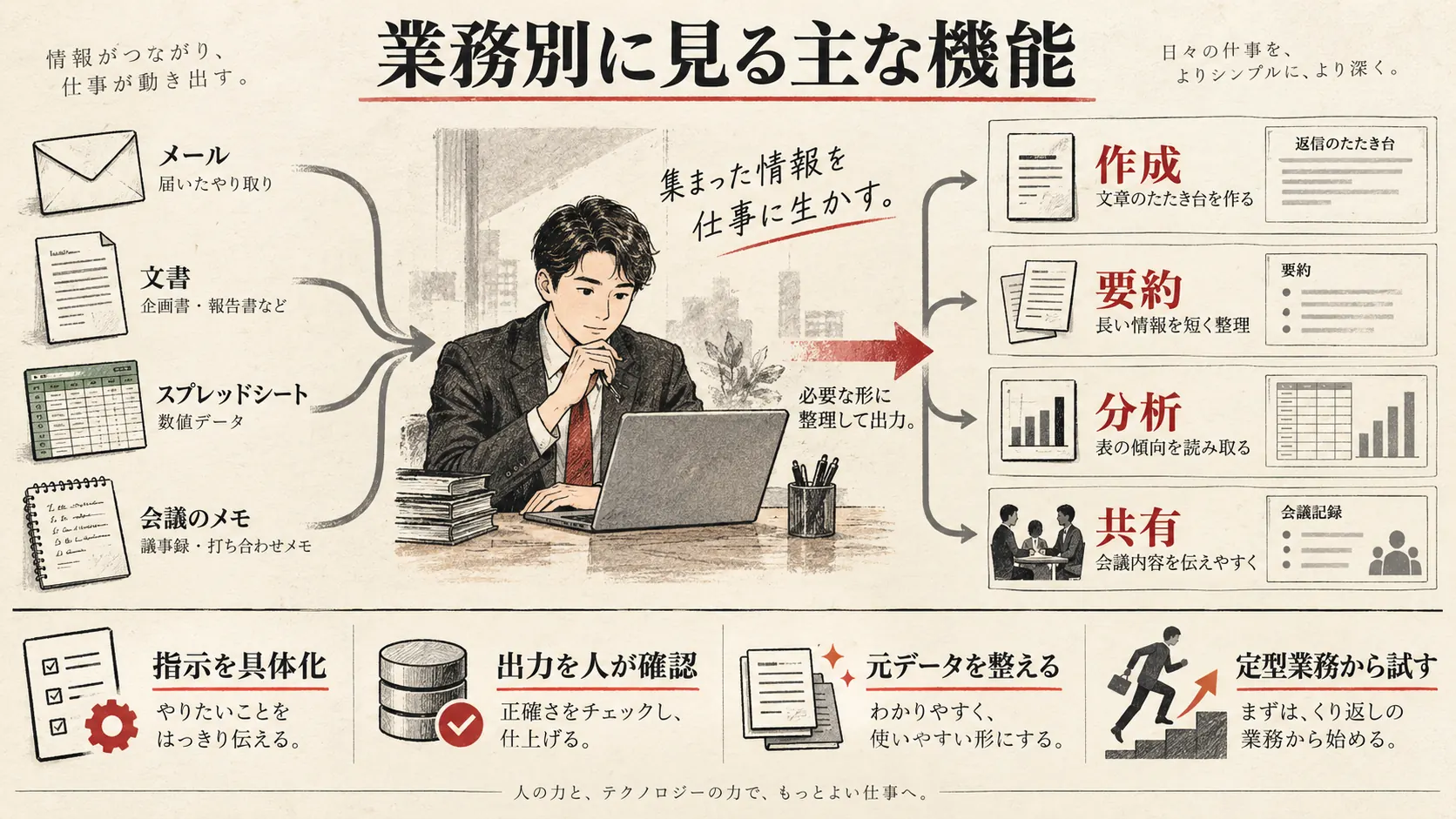 Geminiでできる業務支援の一覧