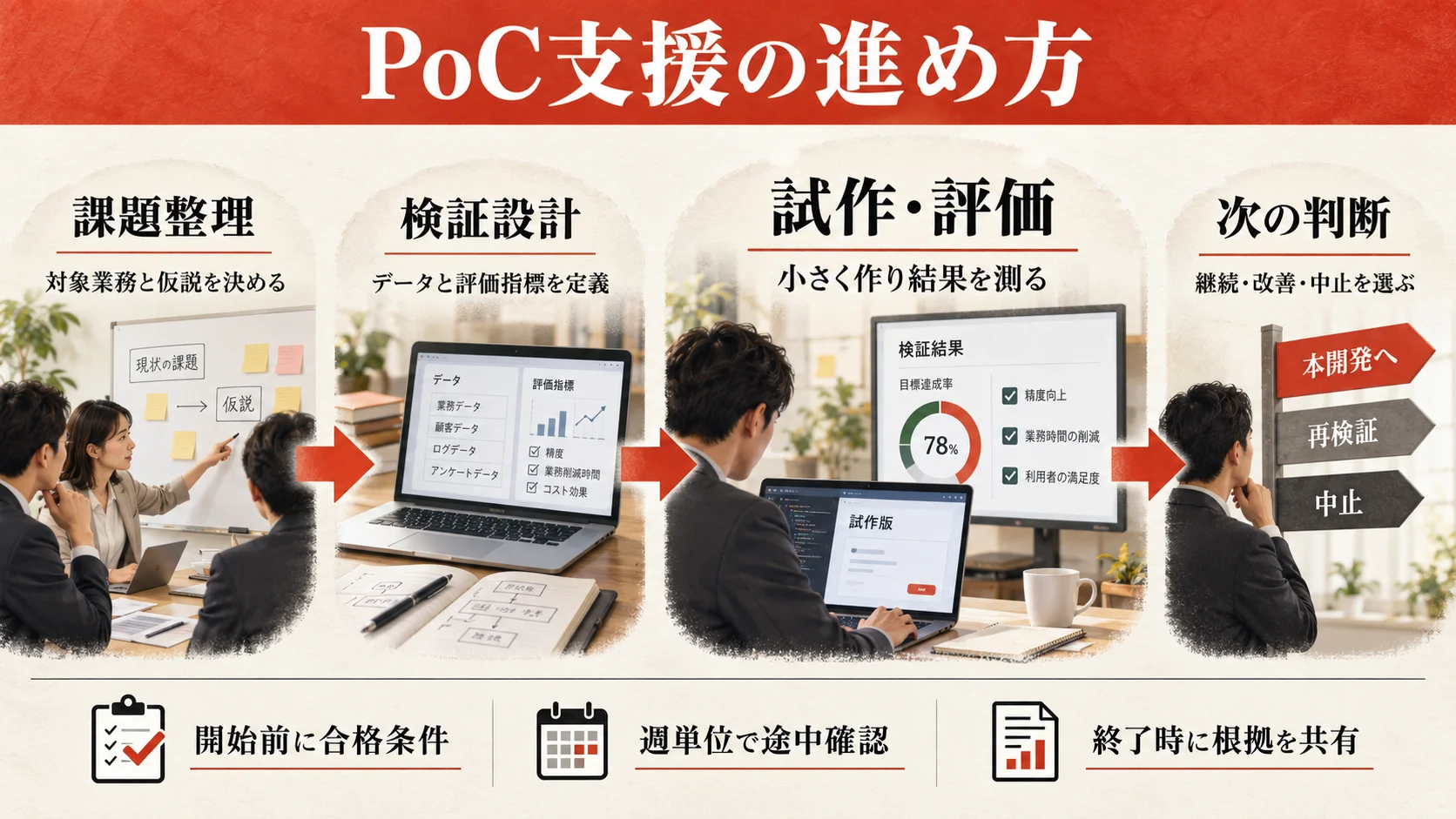 生成AI PoCで決める検証範囲